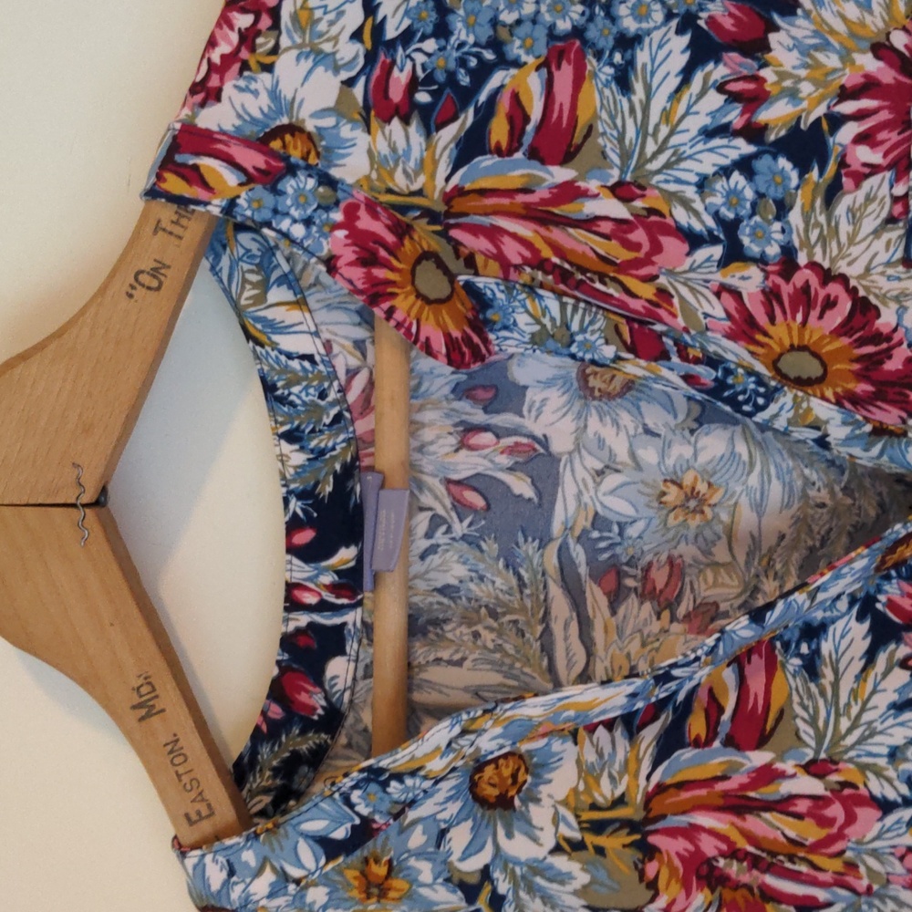 Laura Scott Petite Women's Size XLP Floral print Long Sleeve Shirt - Picture 5 of 12